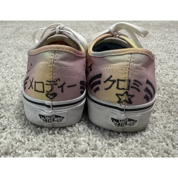 VANS Custom San Rio Kuromi My Melody Rainbow Tie Dye Low Top Skate Shoes Size 7 - Image 5