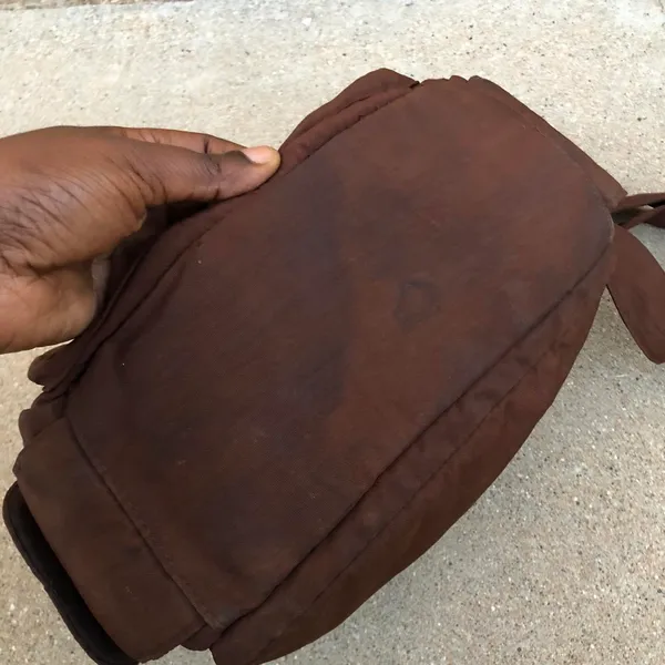 Y2K Brown shoulder messenger crossbody schoolgirl bratz bag purse cargo pocket goth academia satchel #preppy #2000s #streetwear #acubi #whimsygoth silver accents Measurement in pics - Image 5