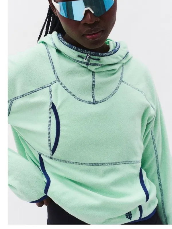 FP MOVEMENT Care FP On The Run Lightweight Fleece Pullover /Jade - Image 3