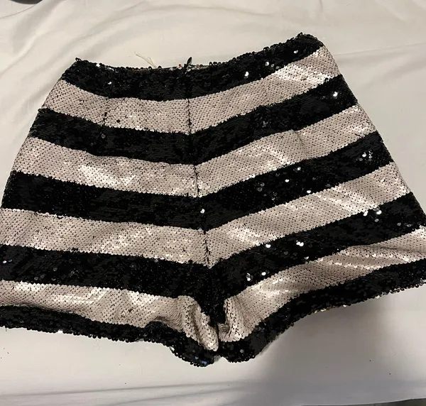 Indigo Child Striped Sequin Shorts - Image 3