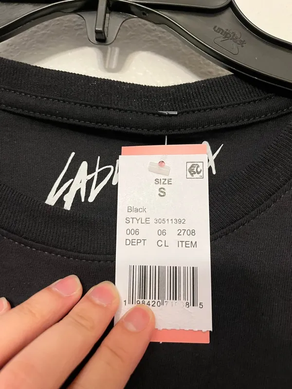 Lady Gaga Black Graphic Tee with Red Script - Image 3