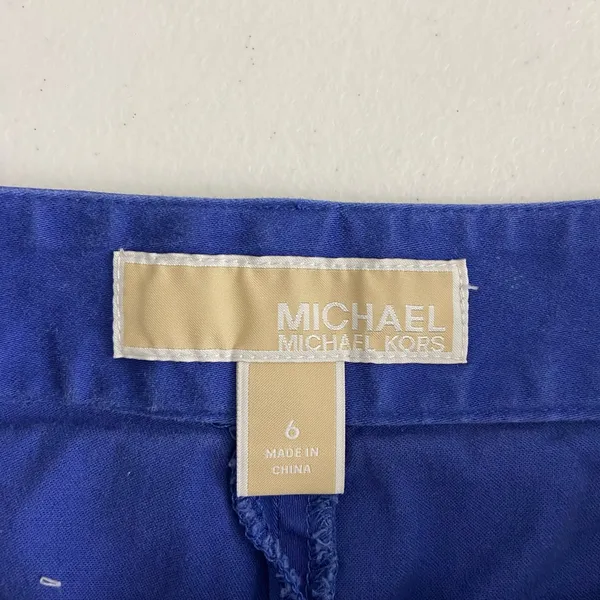 EUC MICHAEL Michael Kors‎ women’s blue khaki casual pocket shorts summer 6 - Image 5