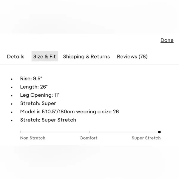 Aritzia Denim Forum The Nico Mid Rise Skinny Jeans Womens 27 Slim Stretch Crop - Image 14