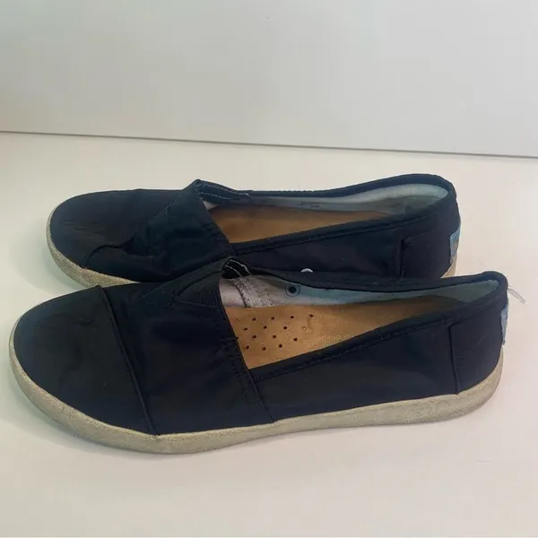 TOMS‎ Black Canvas Slip On Shoes Women's 6.5 - Image 2