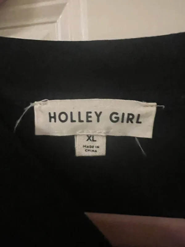 Holley Girl Maddy Tee Black XL Tshirt Top - Image 5