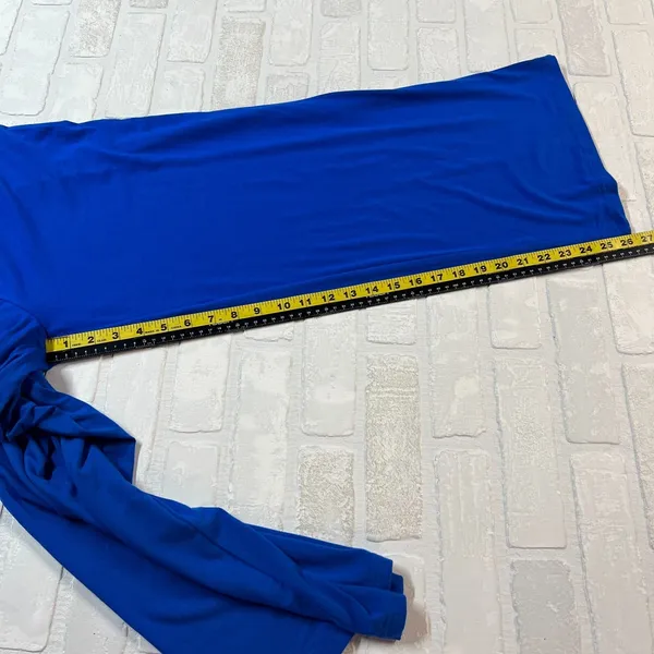 Pretty Garden‎ Jumpsuit Women Medium Blue Wide Leg Pleated Sleeveless Bohemian M - Image 15