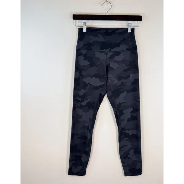 Lululemon Womens Leggings Black Align High Rise Camo Pull On Stretch Yoga Size 6 - Image 5
