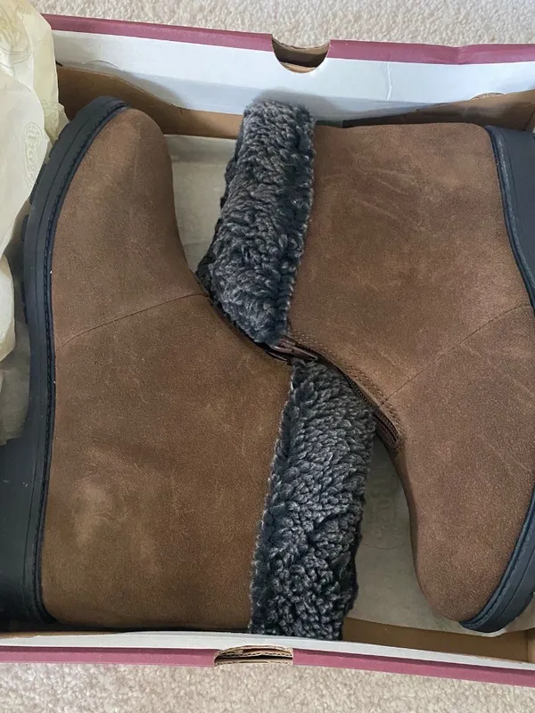 G.H. Bass & Co. Neemo Ankle Boot suede Solid Brown Size 10M Women’s NIB - Image 10