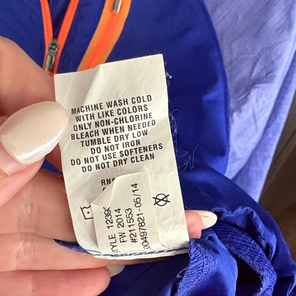 Under Armour Blue/Purple and Orange Windbreaker - Image 4