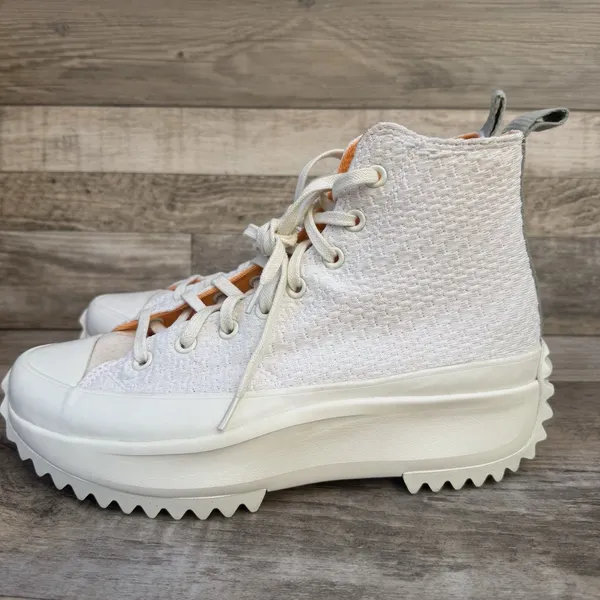Converse Run Star Hike Hi Egret Peach Dream Platform Sneakers Size M9 W10.5 - Image 3