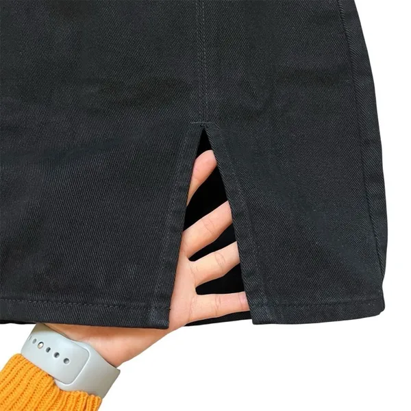 LIONESS Lola Black Denim Mini Skirt NEW Size 6 - Image 6