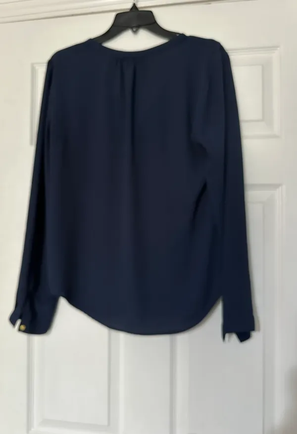 button down blouse is a junior size Large. - Image 3