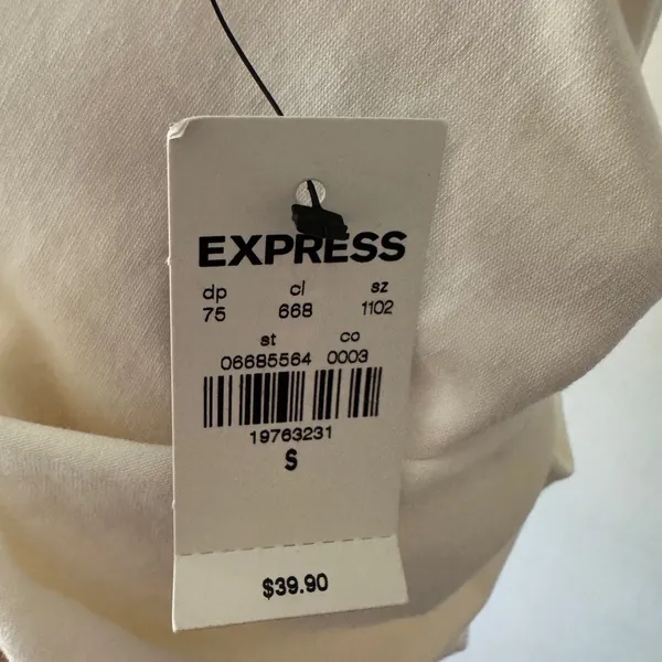 NEW!!‎ Express Cream White One Shoulder Bodysuit - Image 5