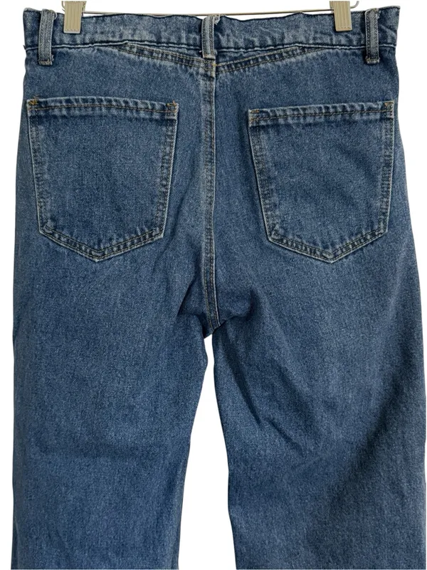 Edikted Roll Down Waist Distressed Baggy Jeans Women’s Size M Y2K - Image 4