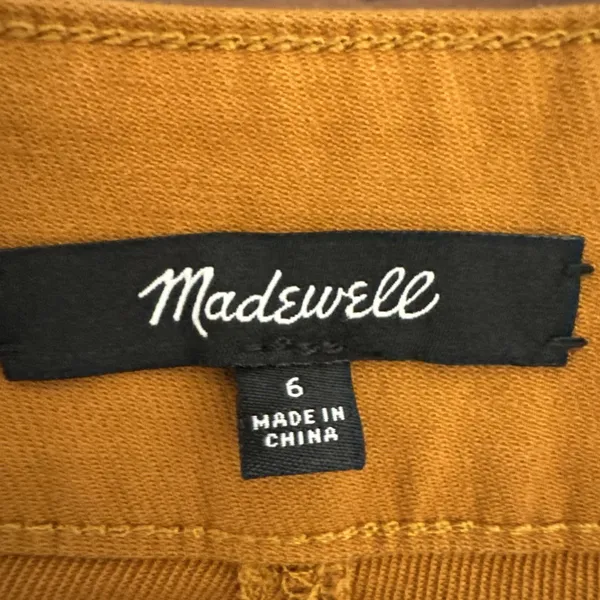 Y2K New Madewell Garment-Dyed Patch cute Pocket‎ Skirt /6/ GOLDEN PECAN OLDSTOCK - Image 2