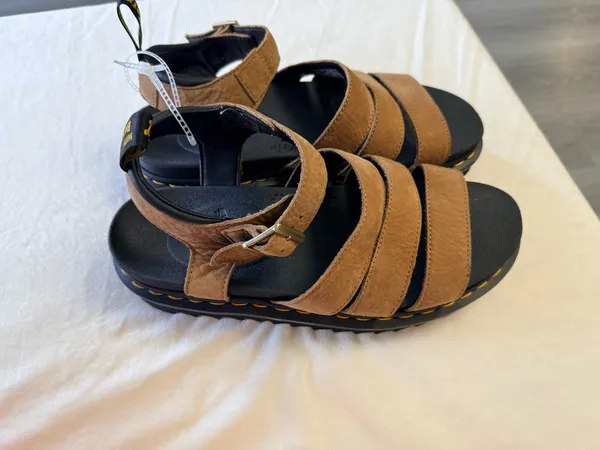 Dr. Martens Brown Blaire Athena Leather Sandals - Image 10