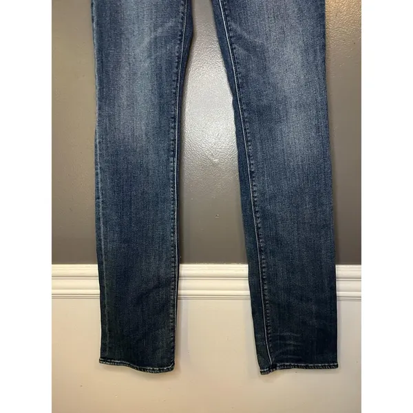 Madewell Jeans Womens 26x34 Blue Rail Straight Medium Wash Denim Stretch - Image 3
