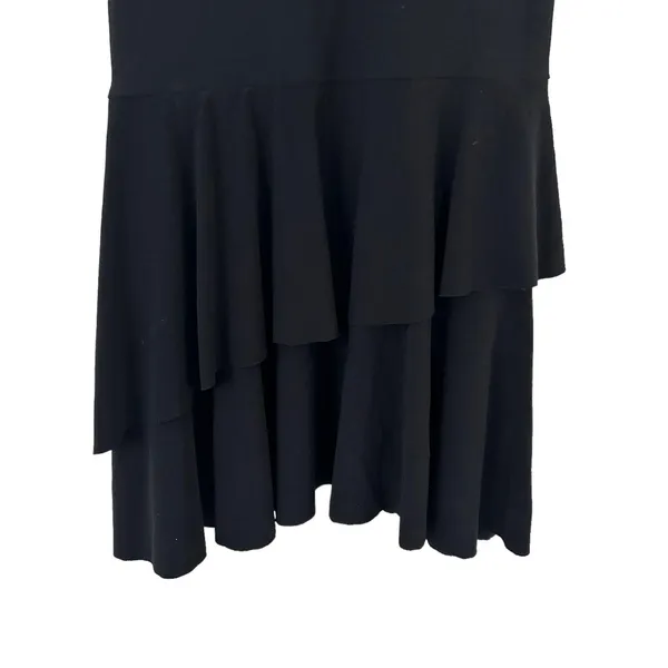 Vintage Y2K Taboo Black Gold Mini Dress Sz M - Image 3