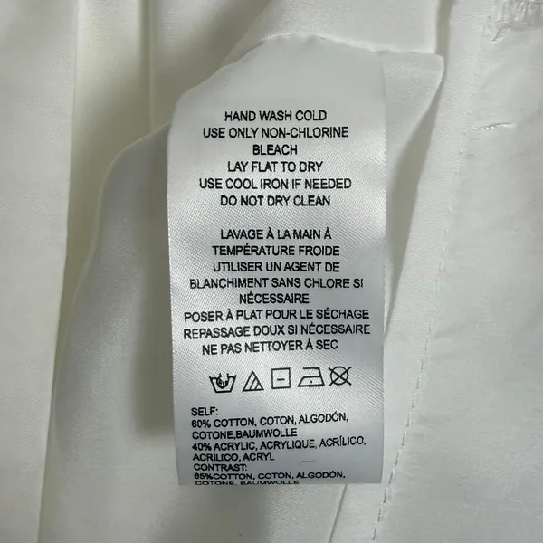 Flat White Anthropologie Twofer Tennis Dress Preppy Country Club Size XS - Image 6