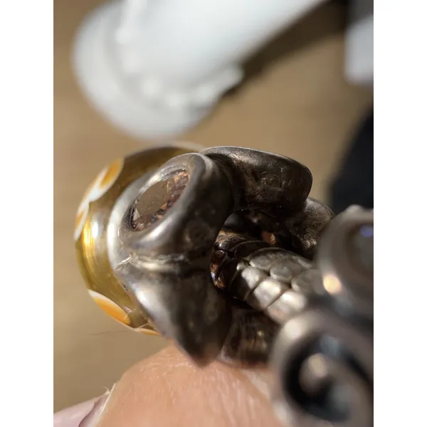 Authentic Pandora Stg Silver Bracelet 16 Genuine Charms Murano 925 - Image 8