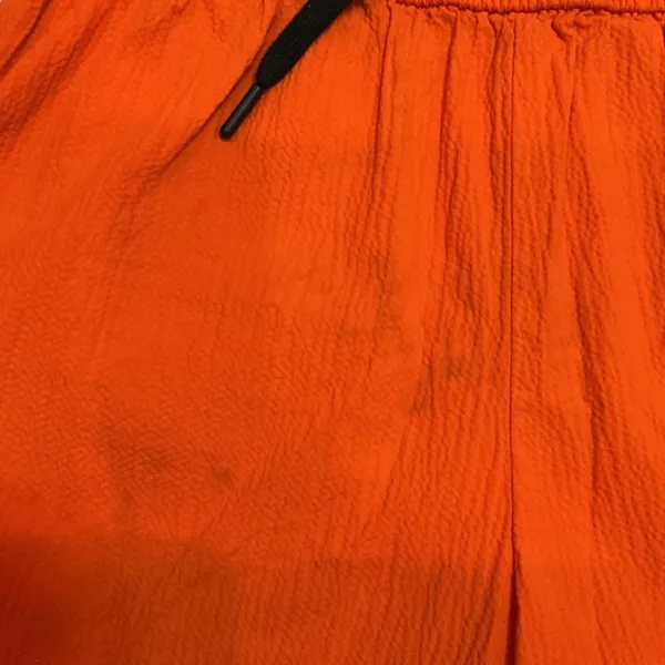 Everlane Shorts Orange Organic Cotton‎ Elastic Drawstring Casual Size S - Image 2