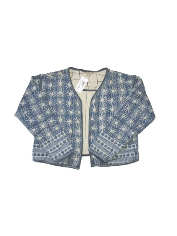 NWT Free People Kara Quilted Cardi Jacket in Pacific Combo Open Front S - Image 4