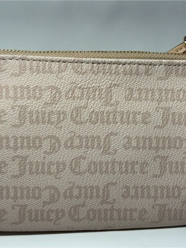 Juicy Couture Heritage Gothic Logo Double Zip Wallet Wristlet Pouch Clutch NWT - Image 7