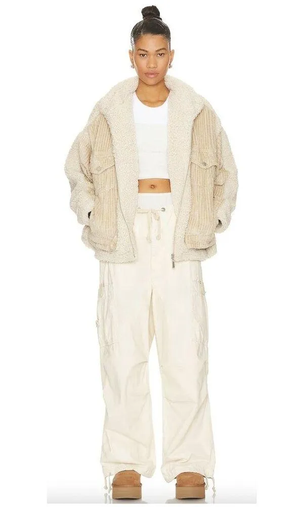 BLANKNYC Double Glazed Jacket in Beige Size Small - Image 13
