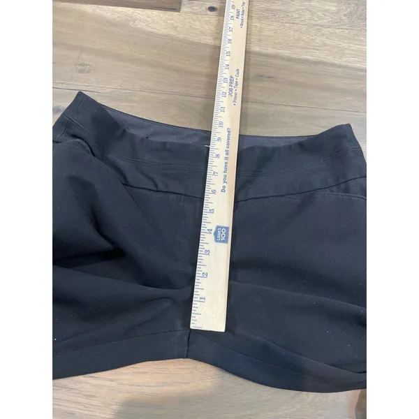 Express Editor Womens Wide Leg Pants Size 4R Black - Image 7