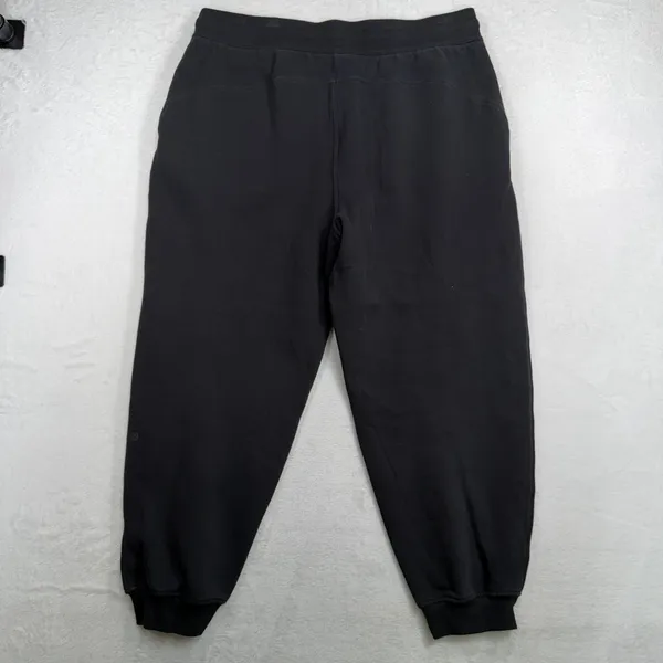 Lululemon 14 Scuba Relaxed High Rise Jogger Black Light Cotton Terry W5CV9S - Image 7