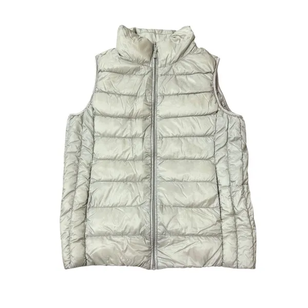 Uniqlo Ultra Light‎ Down Vest Puffer Sleeveless Full Zip Casual Gray M - Image 2