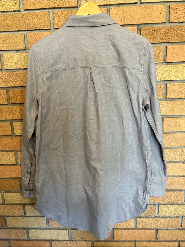 NWT Carhartt Womens Rugged Flex Relaxed Fit Midweight Flannel Tunic‎ Gray Size M - Image 7