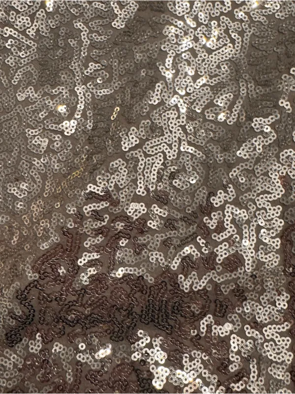 TIPSY ELVES Silver Sequin Mini Skirt - Image 3