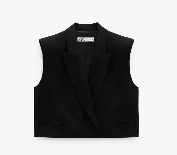ZARA blazer vest cropped double breasted jacket - Image 8