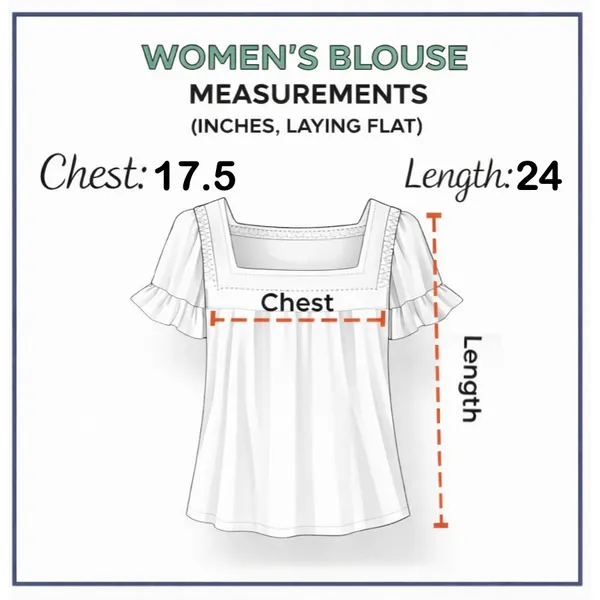 English‎ Factory Anthropologie Gingham Check Ruffle Sleeve Top Cottagecore Boho - Image 9