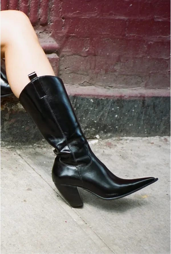 Jeffrey Campbell Reckon black leather boots - Image 2