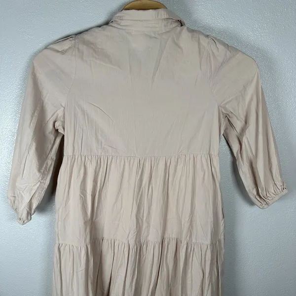 Pomander Place Tuckernuck Sandstone Mabel Maxi Dress‎ Large Pockets Cotton Lined - Image 5