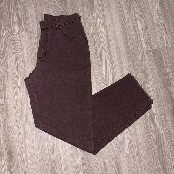 Lee Vintage Brown High Waisted Straight Leg Jeans - Image 2