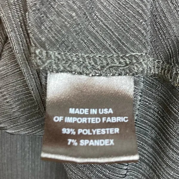DREW Draped Neck Metallic Gray Sleeveless Top - Image 10