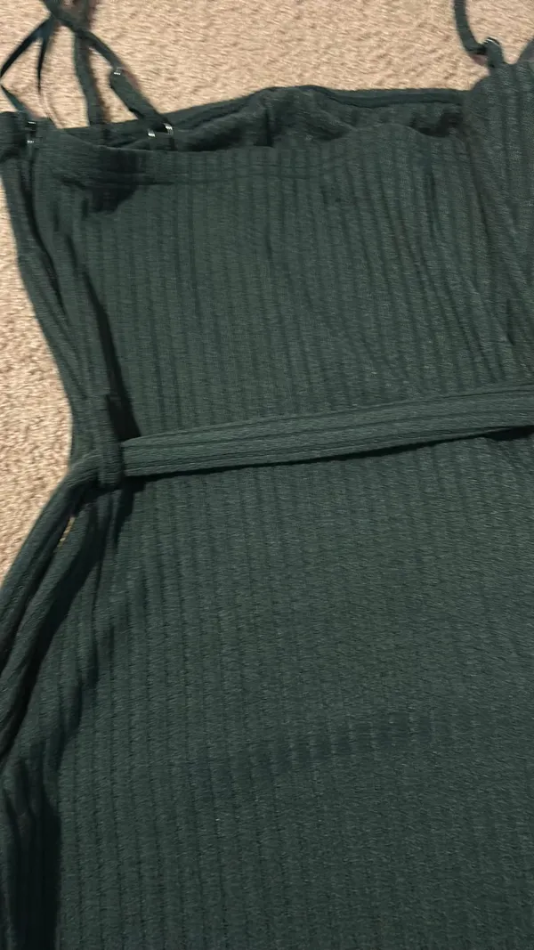 Teal Dress With Tie - Image 8