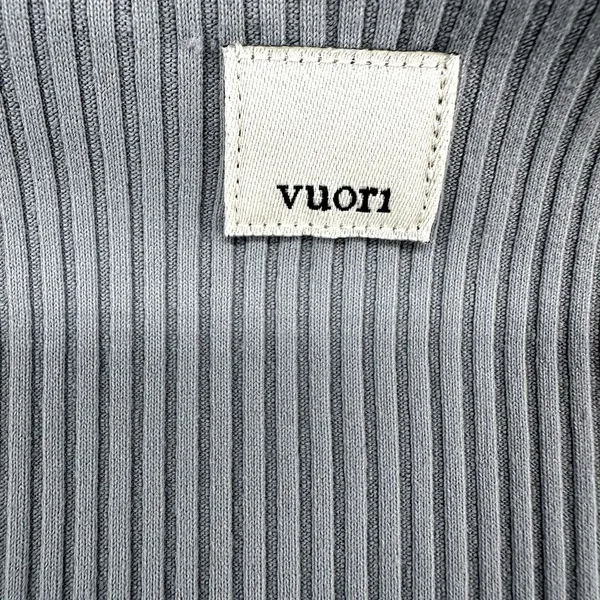 Vuori Rib Studio 7/8 Legging High Rise Moisture Wicking Stretch Yoga Gray Small - Image 3