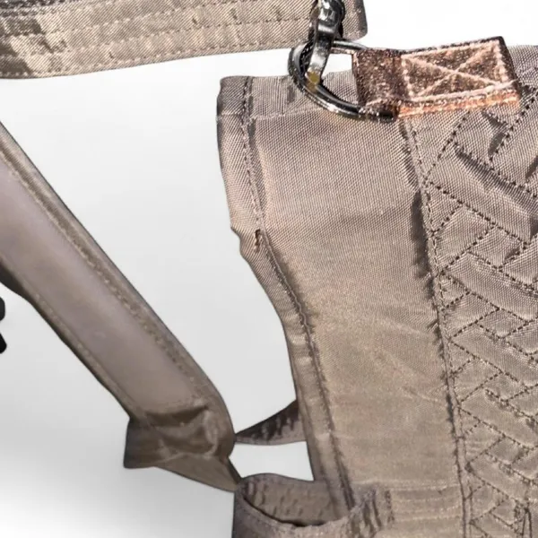 Lug Black Quilted Tote Bag | Lightweight Travel Crossbody Laptop Work Bag - Image 3