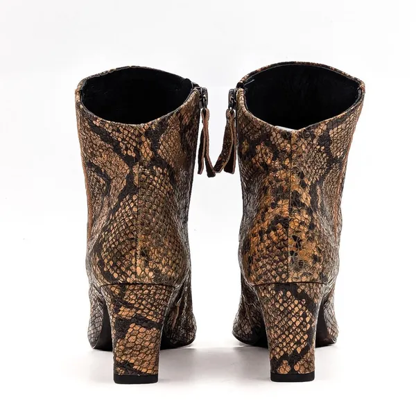 Free People Snake Print Western Boots - Image 6