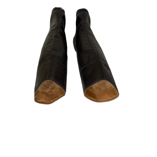 Vero Cuoio Riding Leather Dark Brown Boots Womens |US 8.5 - Image 8