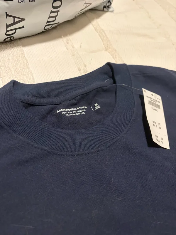 Men’s Abercrombie Shirt Navy Blue - Image 2