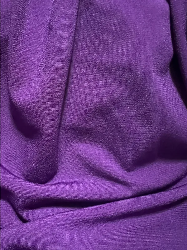 Royal Purple solid off the shoulder long dress. 2X/ PTP: 21 (42) - NWOT - Image 6
