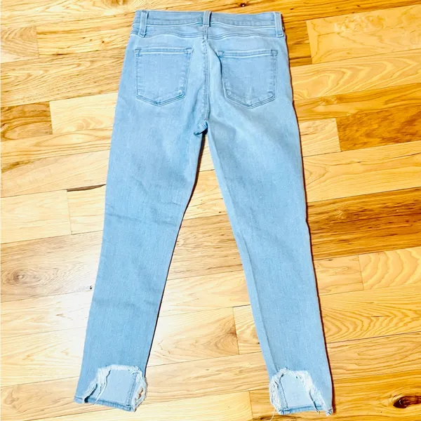 J Brand Light Blue Distressed Skinny Jeans Sz 26 - Image 4