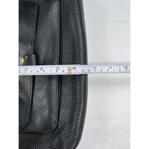 Fossil SKU 7461 Black Leather Crossbody Bag Purse - Image 14