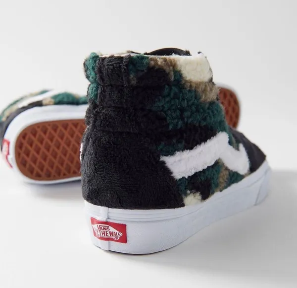 Vans SK8-Hi Sherpa sneakers in camo - Image 6