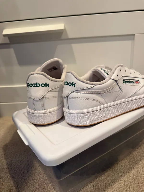 Reebok Sneakers Club C 85 Women’s Vintage White Green 7.5 - Image 4
